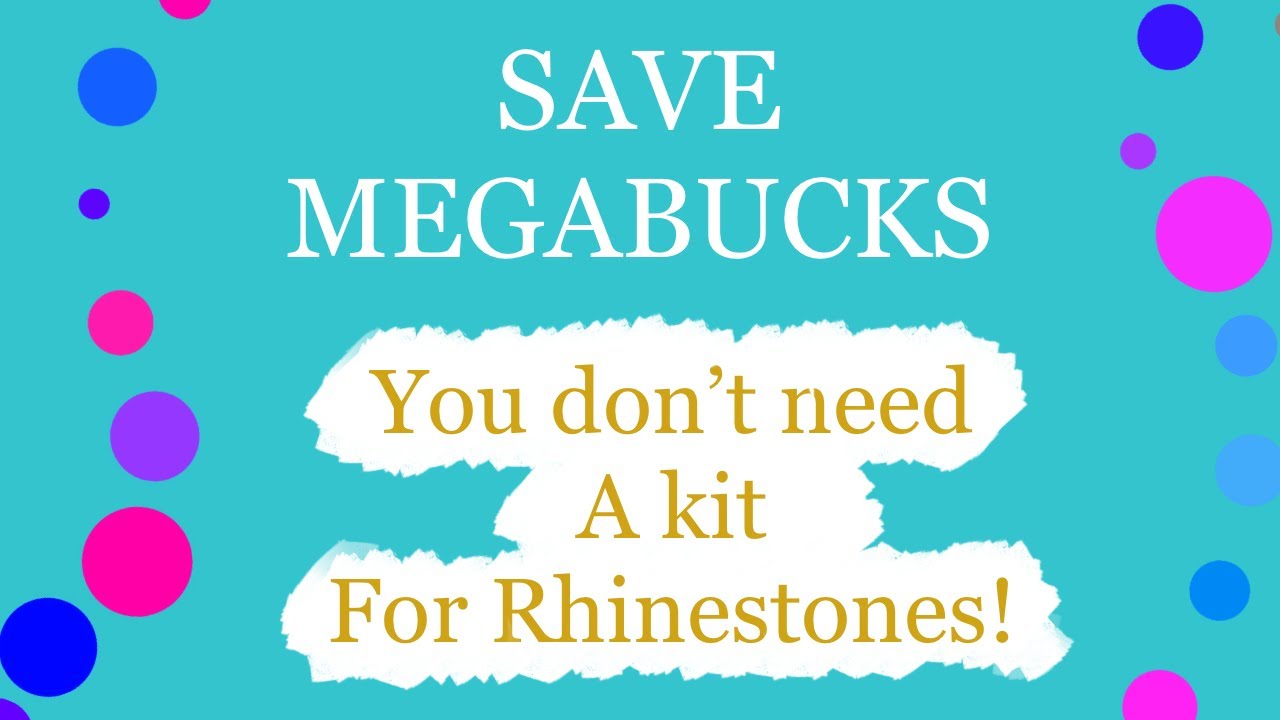 Rhinestones for Scan N Cut etc Part 1 - you don't need special template material!