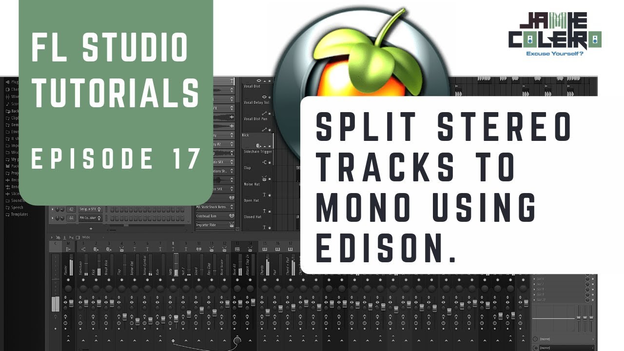 Split Stereo Tracks to Mono using Edison | FL Studio Tutorial | [No BS Series #26]