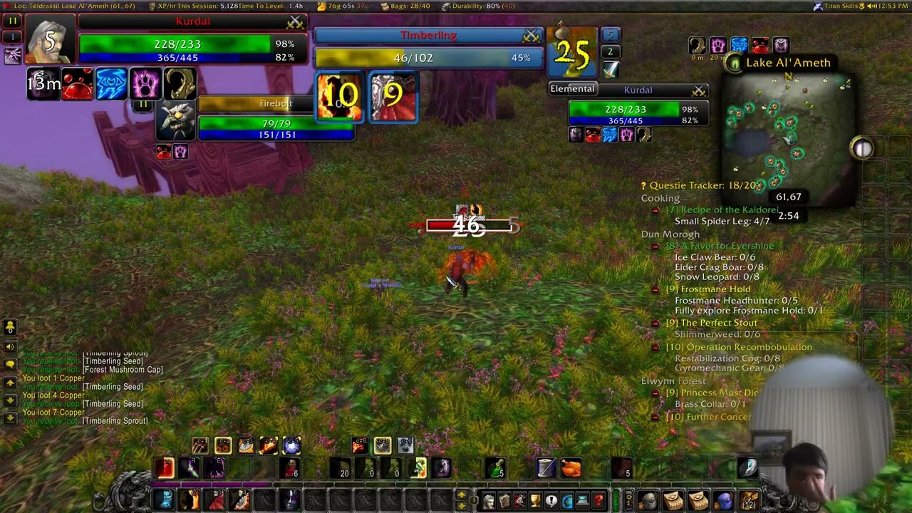 WoW CLASSIC Hardcore adventures Death=Delete Human Warlock pt.3