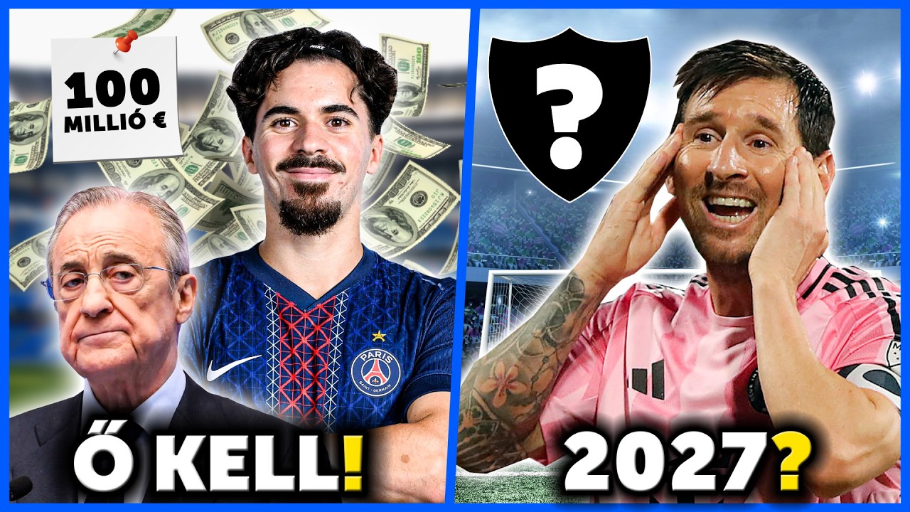 100 MILLIÓ € Vitinháért - A Real Madrid nagy TERVE! MEGAPROJEKTET kínálnak Lionel Messinek!