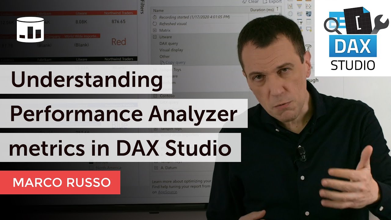 Понимание показателей Performance Analyzer в DAX Studio