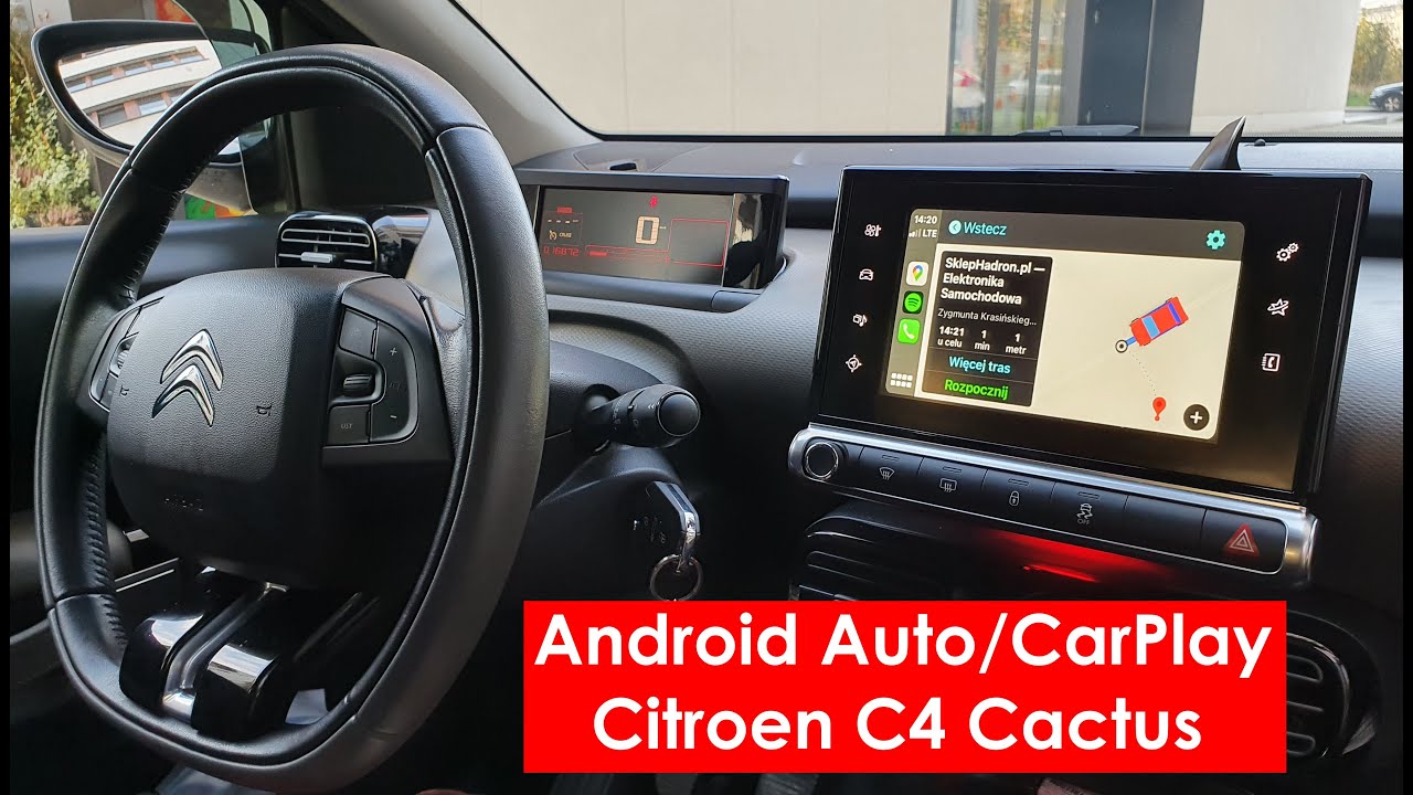 Android Auto / CarPlay do Citroen C4 Cactus oraz Peugeot z radiem SMEG