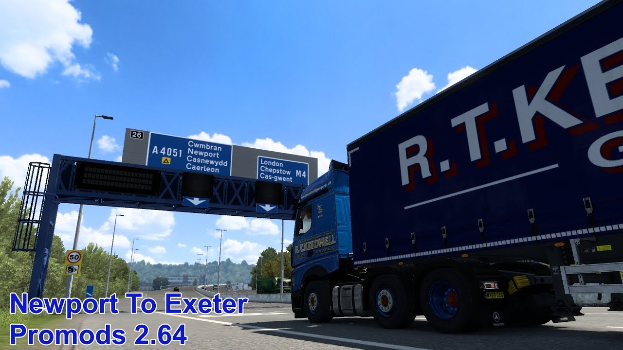 Euro Truck Simulator 2 Newport To Exeter Promods 2.64 Timelapse