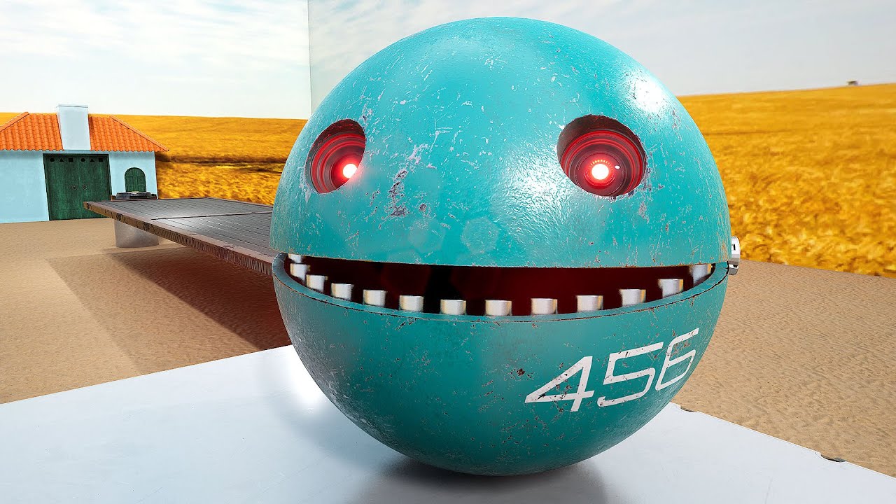 Epic Pacman vs Robot Cat Adventure: Secret Keys, Teleporters, and Robot Battles Await