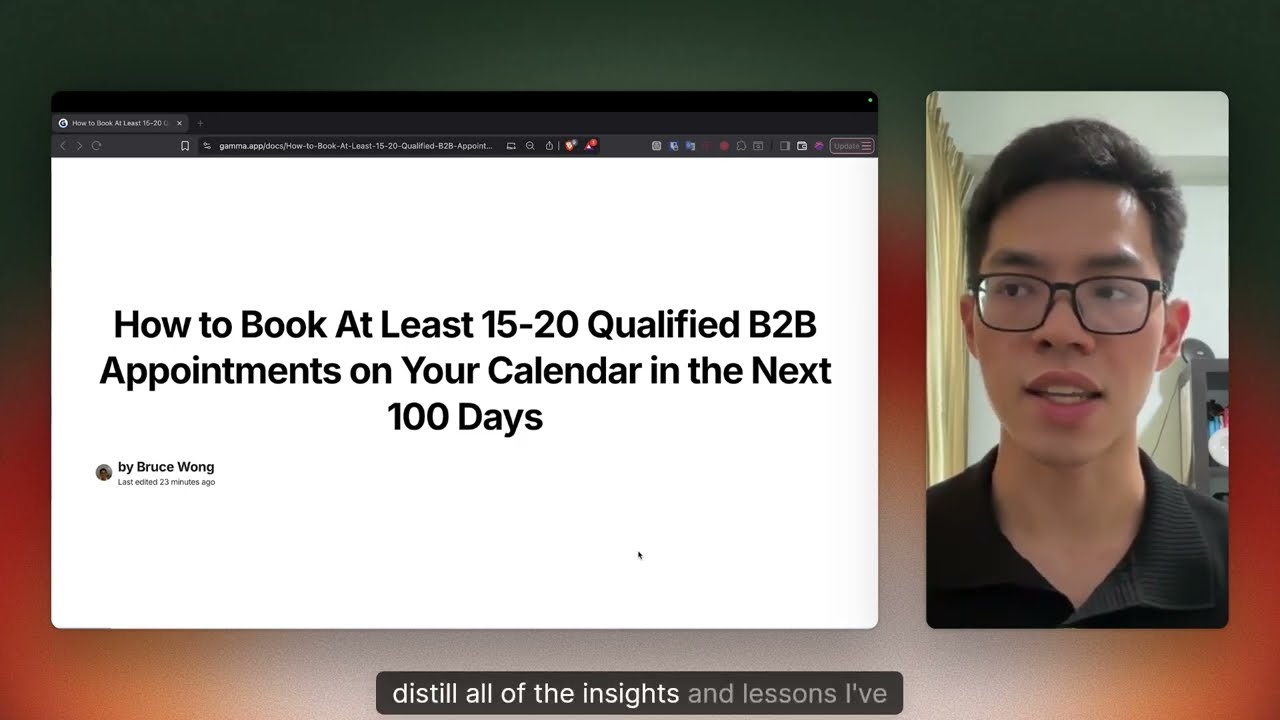 How to Book 20+ B2B Appointments in 100 Days