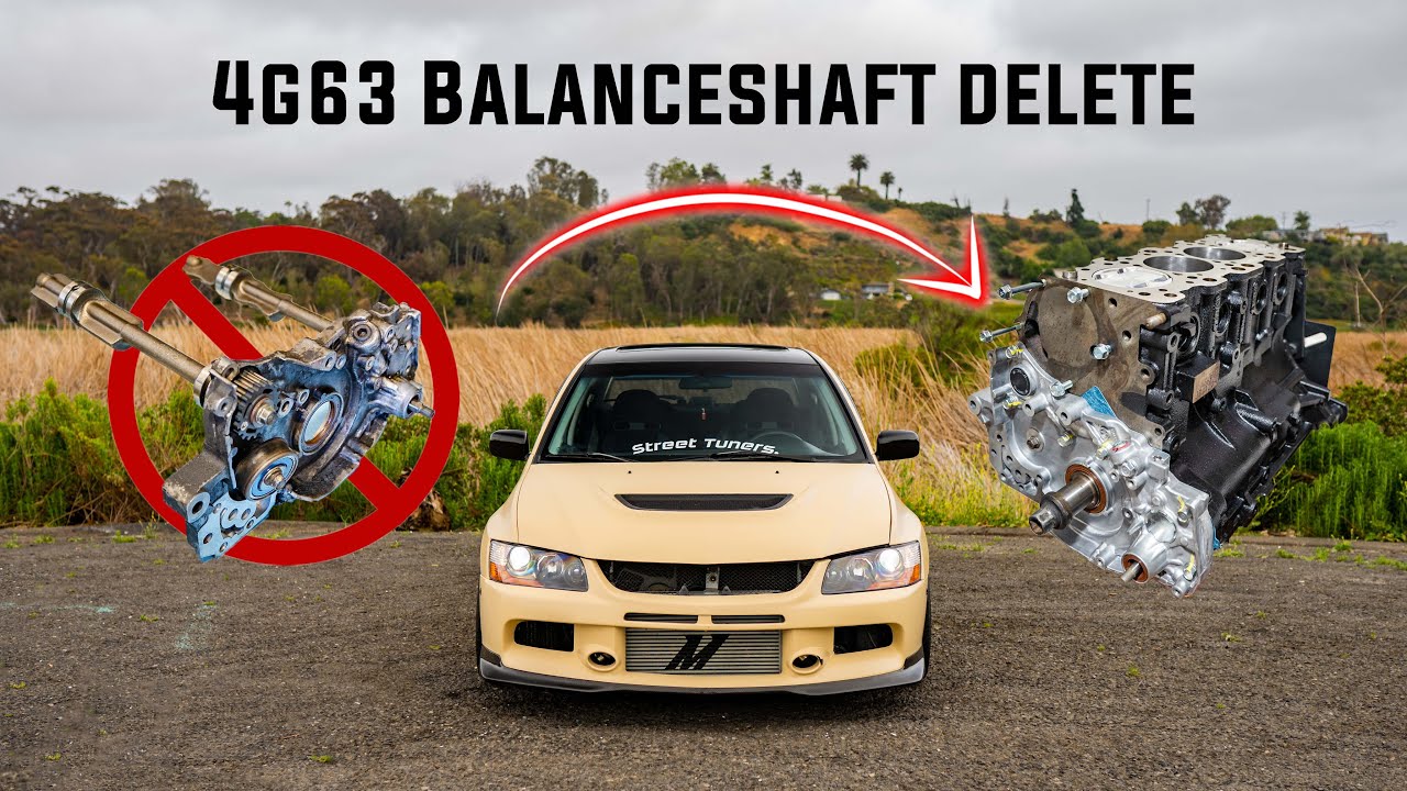 4G63 balance shaft delete explained! [4k]