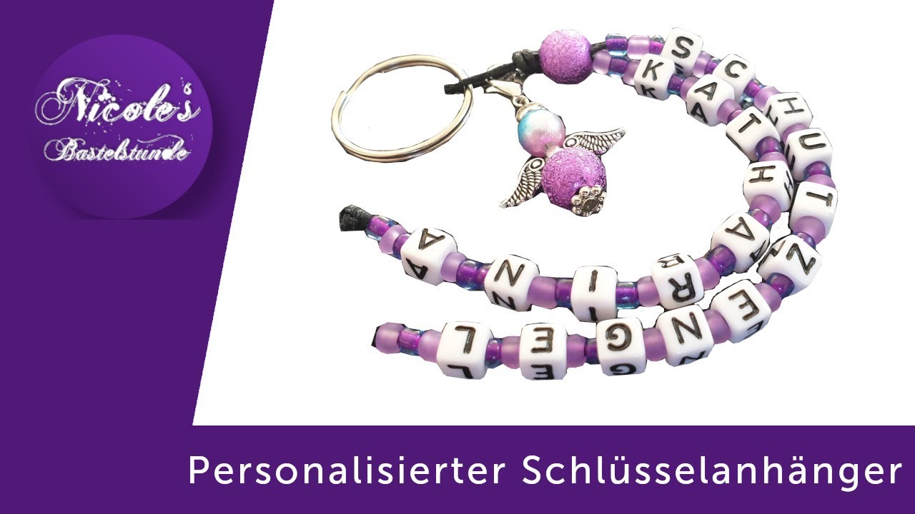 Wir basteln ein personalisierten Schlüsselanhänger