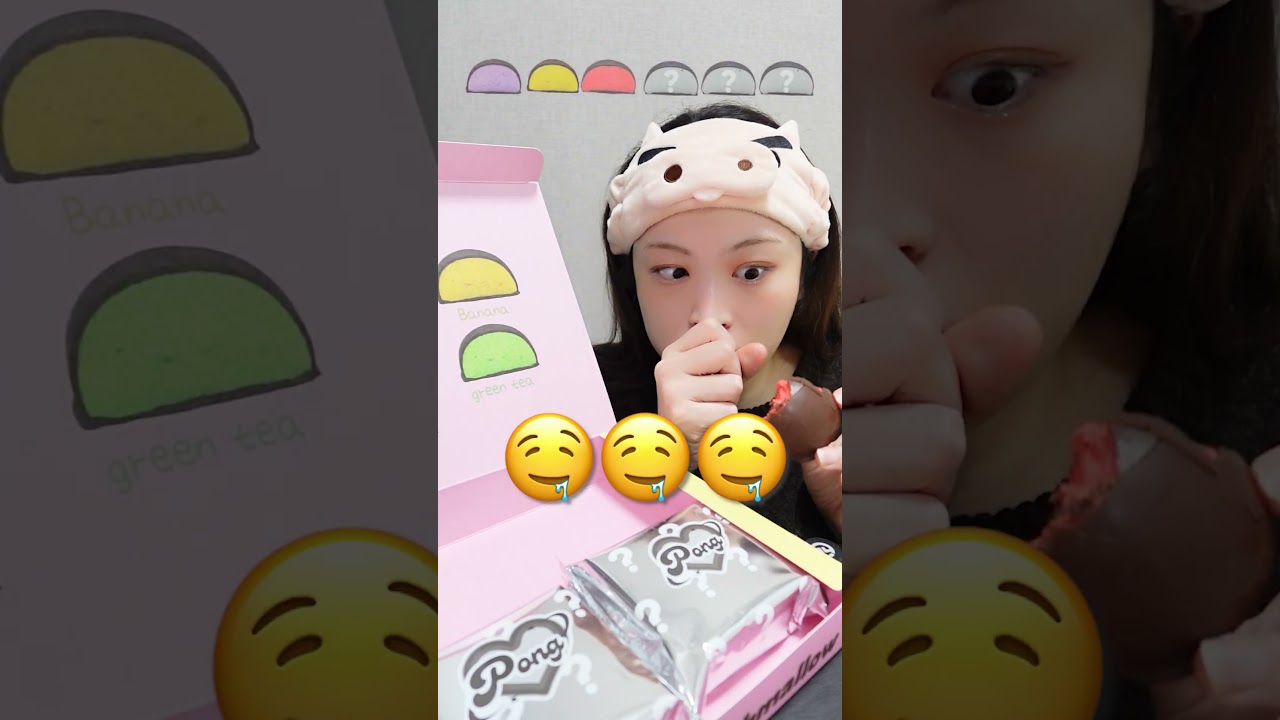 バズってるミステリーチョコマシュマロ食べたら奇跡起きた🍫😇#mukbanga #marshmallows #퐁신당