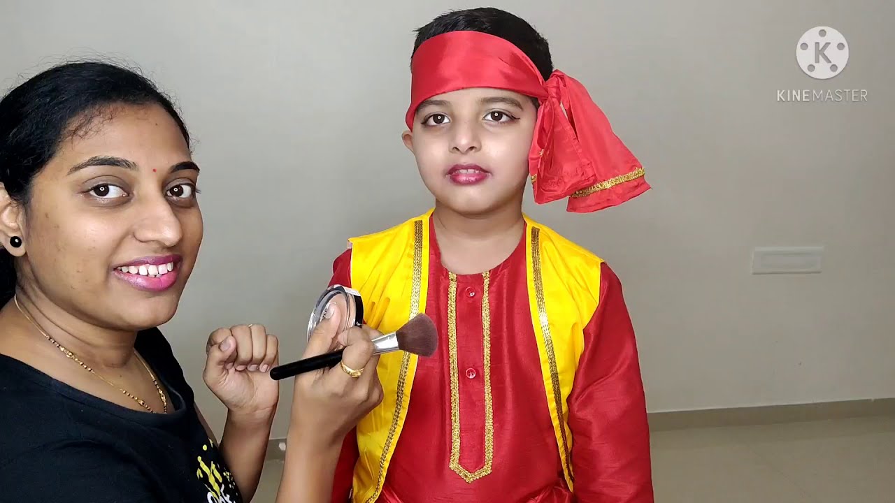How to get ready for Punjabi dance | special for kids | my son punjabi dance makeup tutorial
