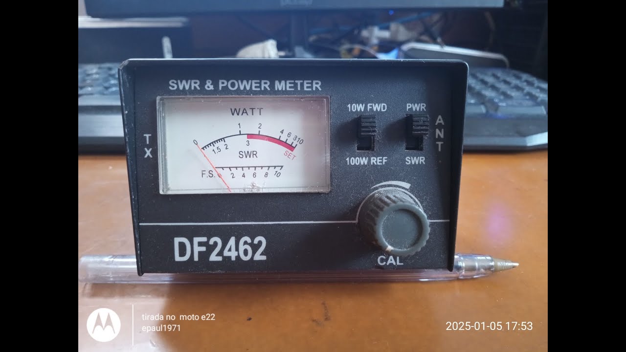 EP 379 - Tutorial básico: Como medir ROE em antenas e potência nos rádios px com wattímetro DF2462