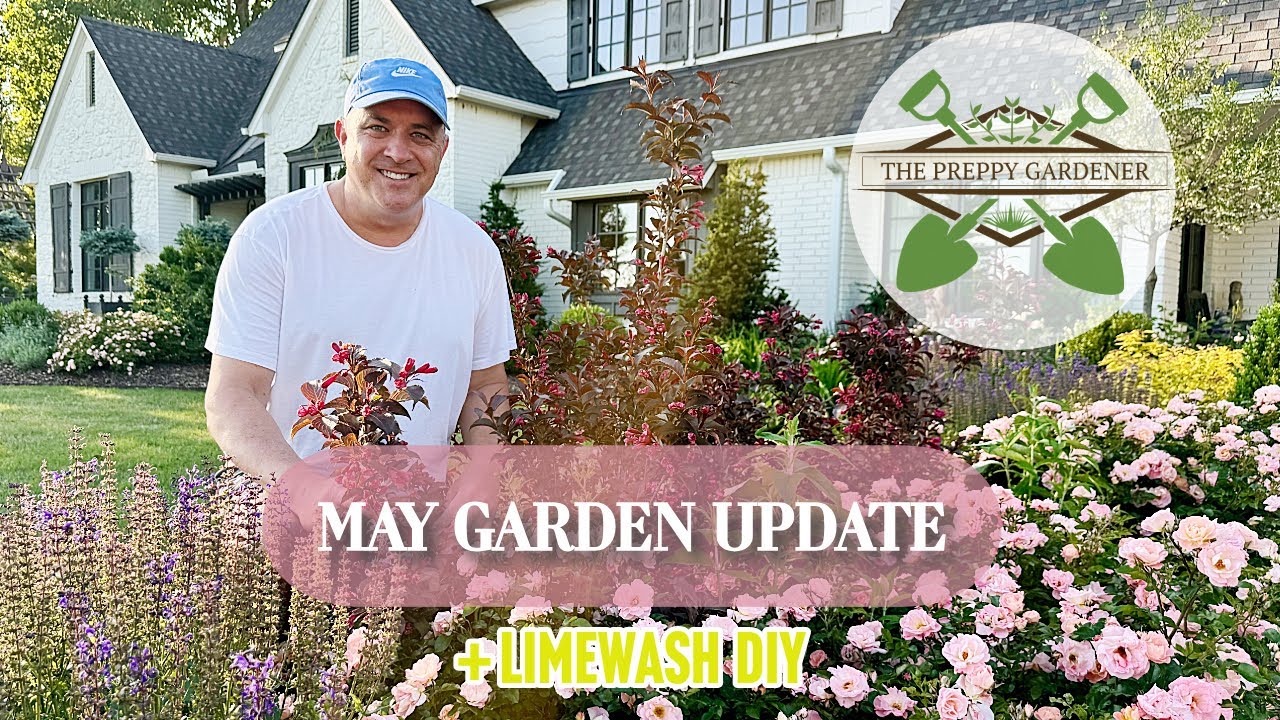 Limewash DIY & Spring Garden Update | The Preppy Gardener (2025) 🌸🌿