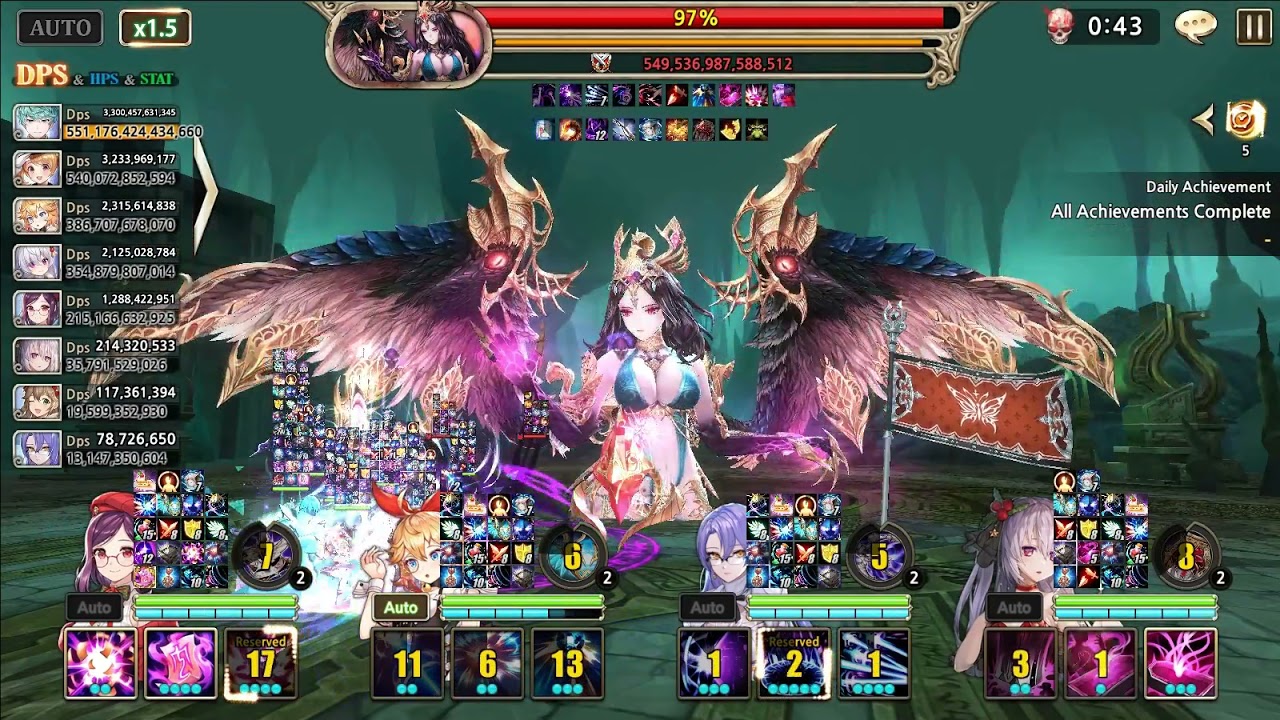 [King's raid] World Boss 3 - Xanadus with Esker as main DPS - 983T