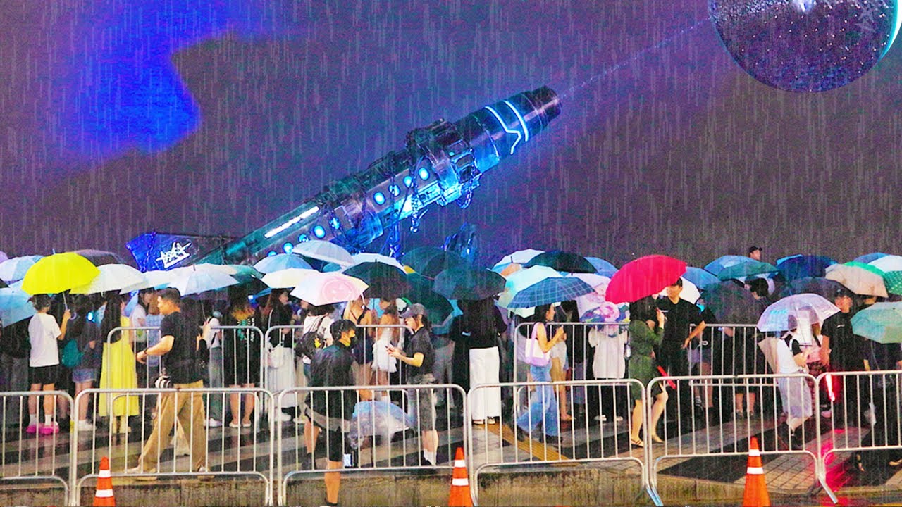 비 내리는 강남역 주말 밤 산책, 변신한 강남 스타일, Rain ASMR, 빗소리 ASMR, 서울 여행 워커.