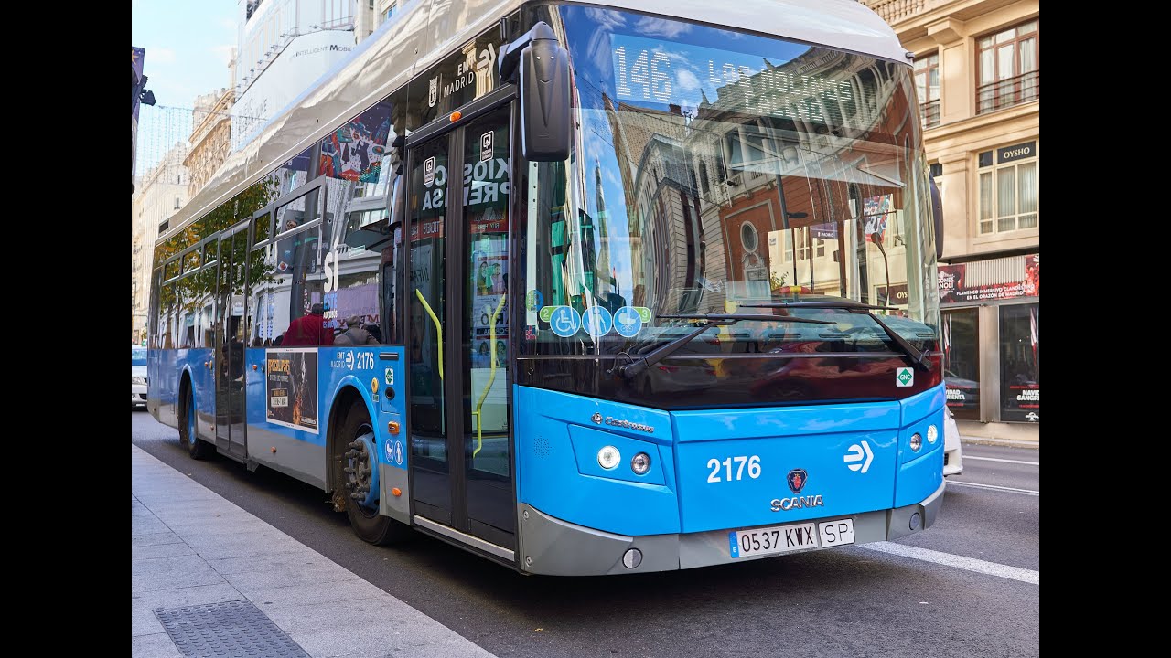 Madrid EMT Ride: Scania N280 UB CNG Bus