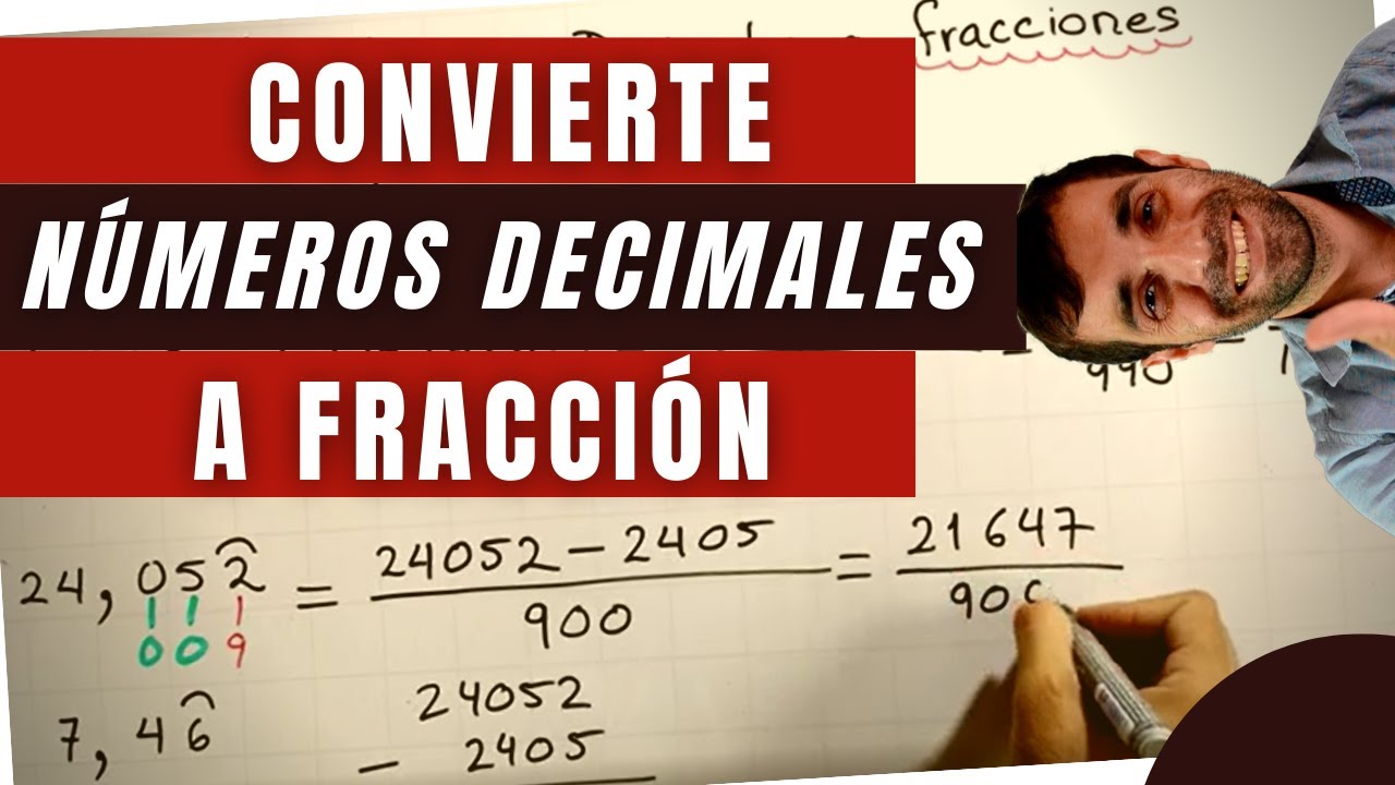 Convertir Números Decimales a Fracción Generatriz | Números Decimales Exactos, Periódicos y Mixtos