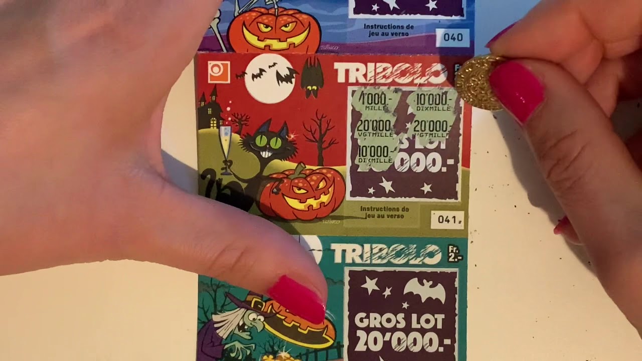 Partie 2. billet à gratter TRIBOLO a 100.- (loterie Romande)