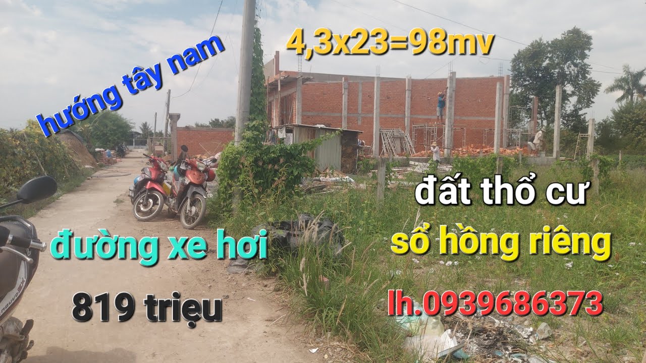 @thanh.nhaatcangiuoc9941 .bán  1 lô  đất thổ cư  rẻ nhất thị trường 819 triệu  đxh.0936828474