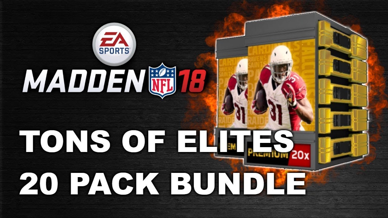 TONS OF ELITES!! MUT 18 20 PACK PREMIUM BUNDLE