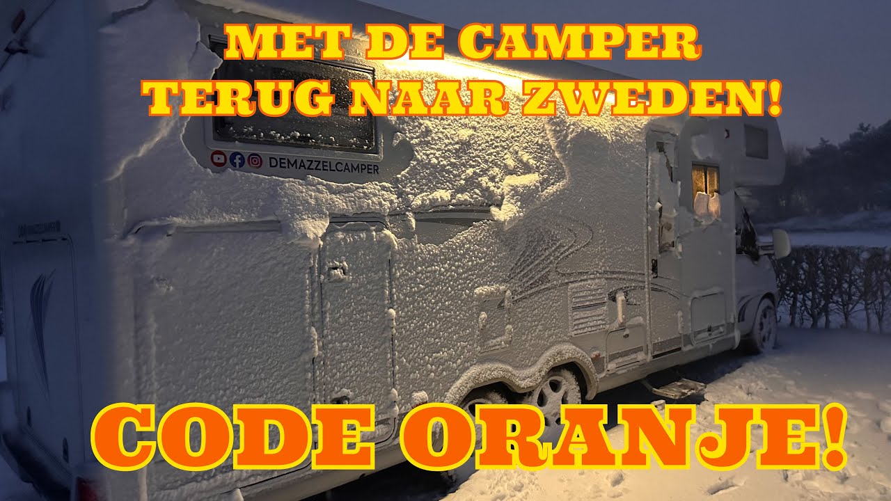 859 MET DE CAMPER NAAR ZWEDEN HARTJE WINTER!