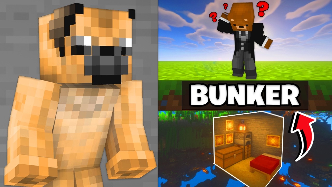 M-am ASCUNS in *BUNKER* pe BuggedSMP