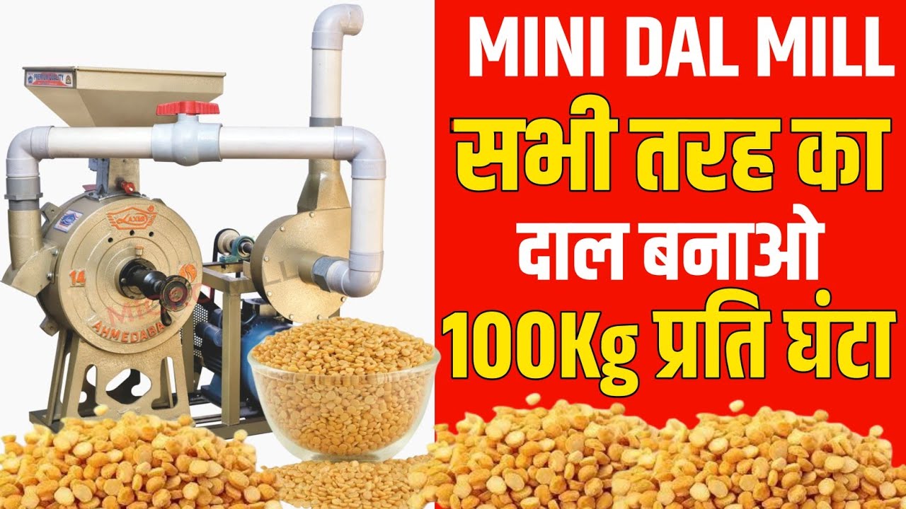 शुरू करे दाल मिल का रोजगार | Mini Dal Mill Machine | Dall Mill Price | Low Investment Business