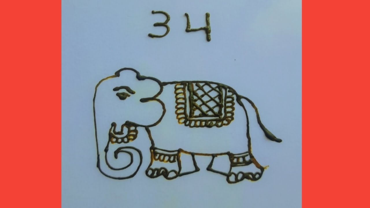 #Elephant using 3 4 #aishu mehandi#mehndidesign