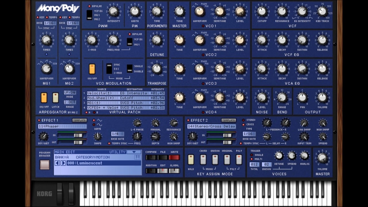 Pet Shop Boys - Young Offender (Instrumental cover on Korg Mono/Poly VST V1.0)
