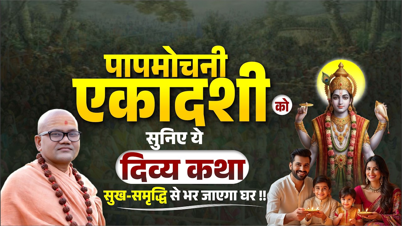 पापमोचनी एकादशी को सुनिए ये दिव्य कथा: सुख-समृद्धि से भर जाएगा घर !! Swami Ashutoshanand