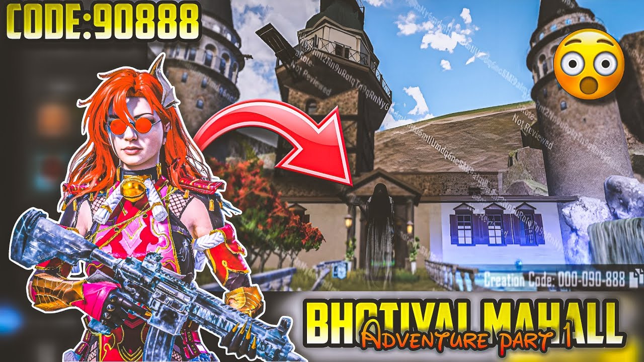 90888 Bgmi wow Parkour map code 90888 Bhotiyal Mahall Adventure Part 1 #bgmi #pubg #pubgmobile 