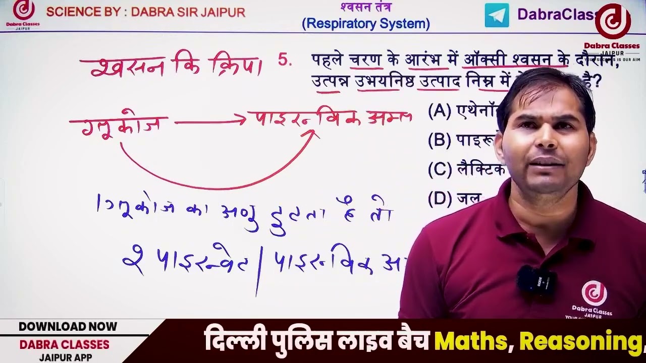 श्वसन / Respiration | General Science by Sanjay Dabra Sir | #gscapsulesanjaydabrasir