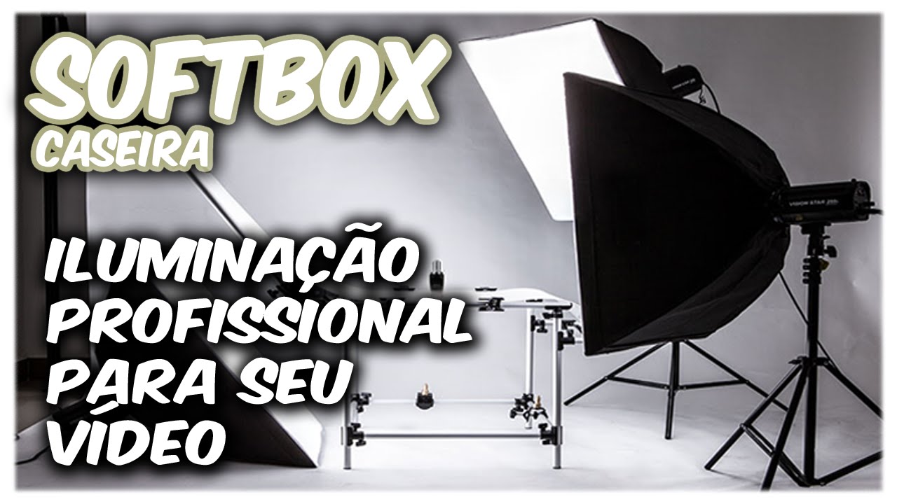 Como fazer seu Diy Softbox com tripé | iluminação profissional para seus vídeos