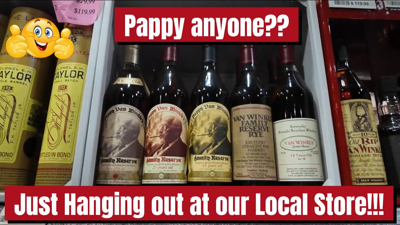 Нашёл Pappy в магазине спиртных напитков!! На полках были все сорта: 10, 12, 15, 20 и 23 лет выде...