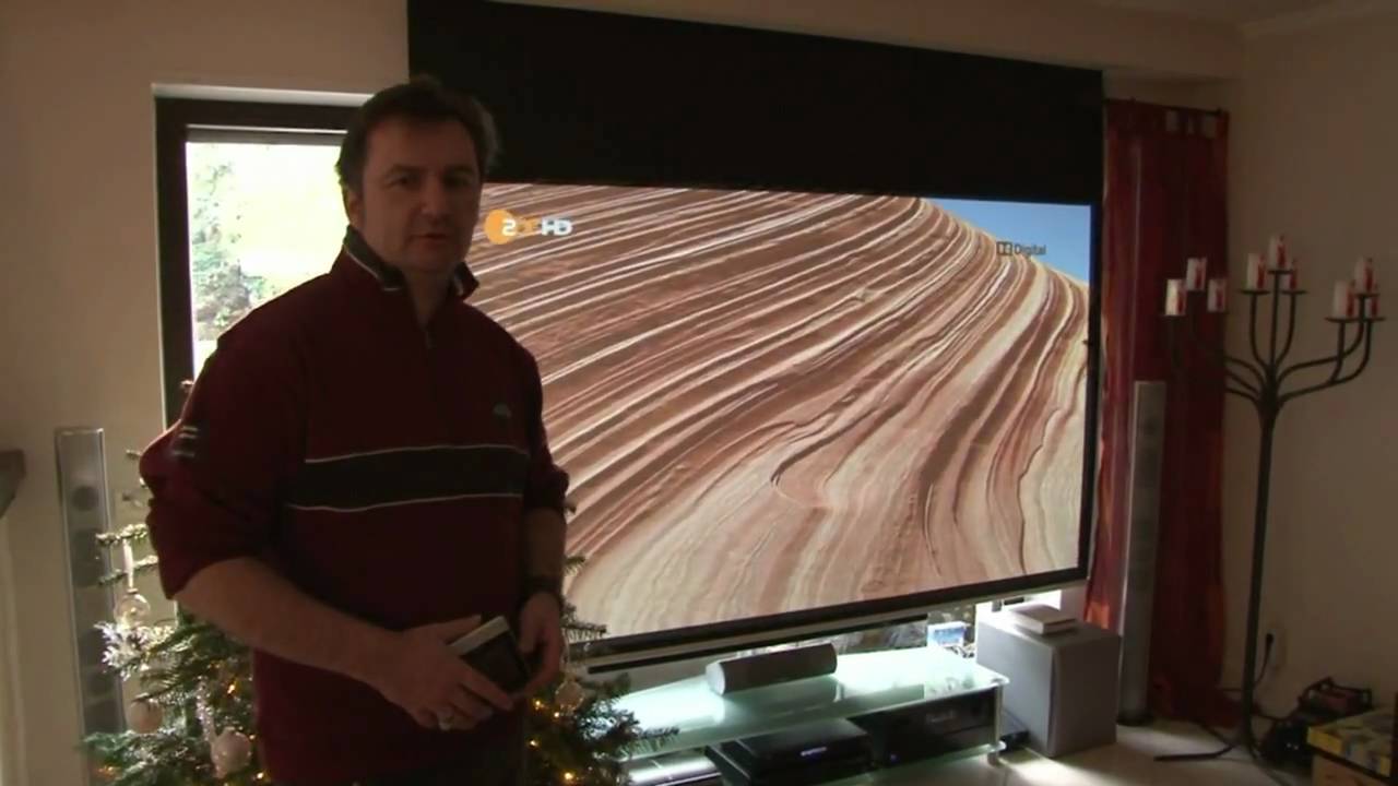 Hier verstecken wir die Motorleinwand im Wohnzimmerkino
