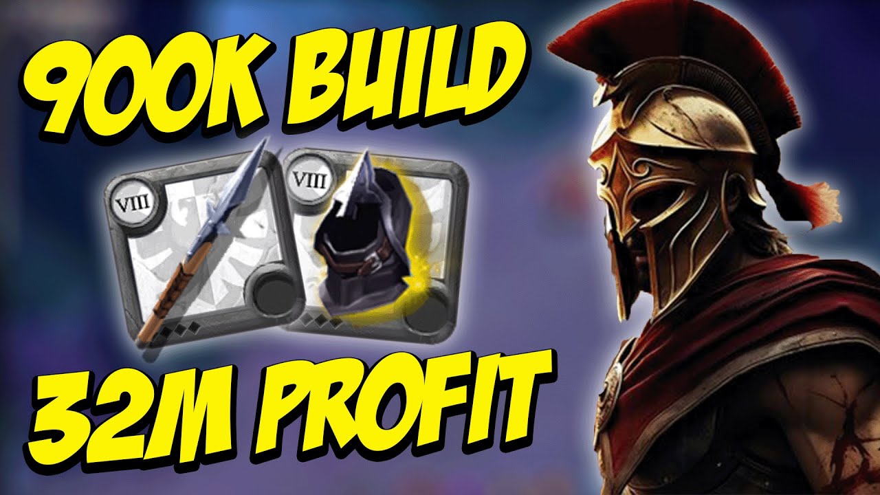 900K BUILD 32M PROFIT !!! 1H SPEAR MISTS BEST META BUILD & SOLO PVP  ( Albion Online )