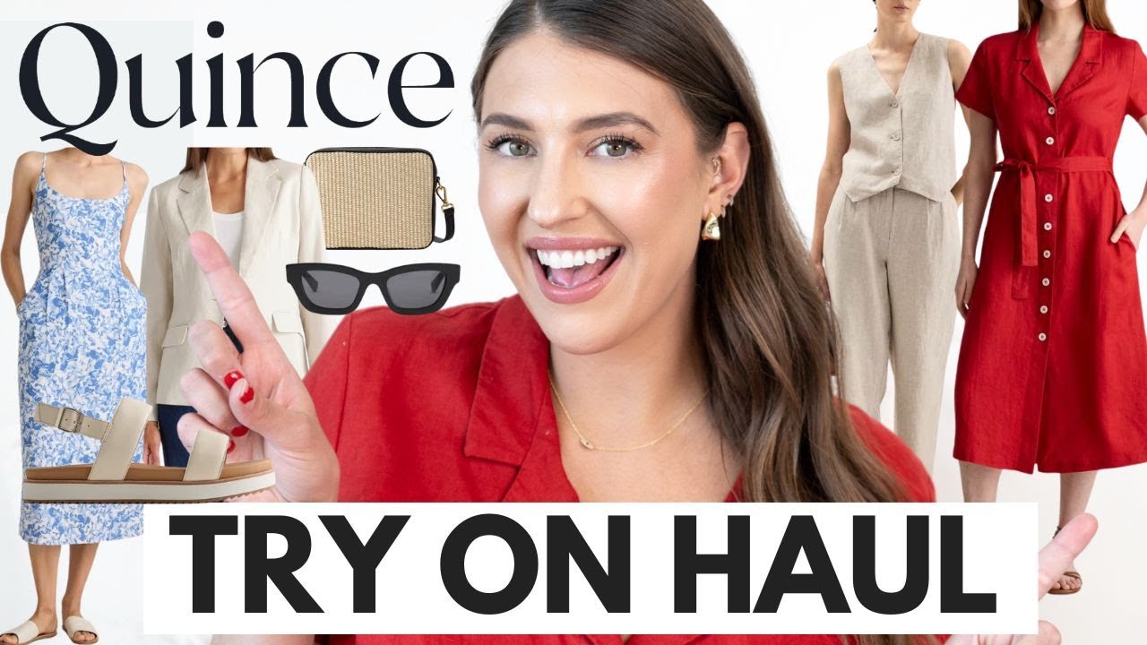Quince Spring Try-On Haul *SHOCKING* Quality for the Price! 😱