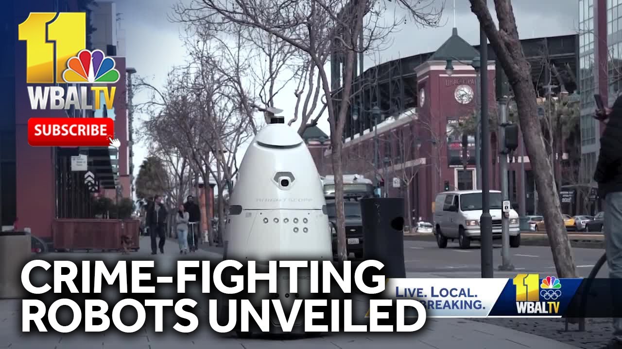 Crime-fighting robots unveiled in Baltimore