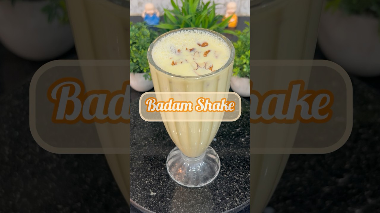 Badam Custard Milkshake Recipe | Summer Special Almond Shake #shorts #summerdrink #trending