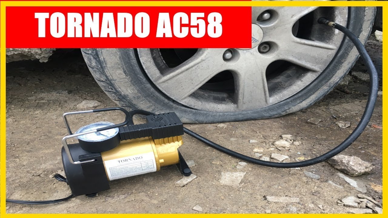 Автомобильный компрессор TORNADO AC580 ОБЗОР #TORNADO #AC580  #компрессор