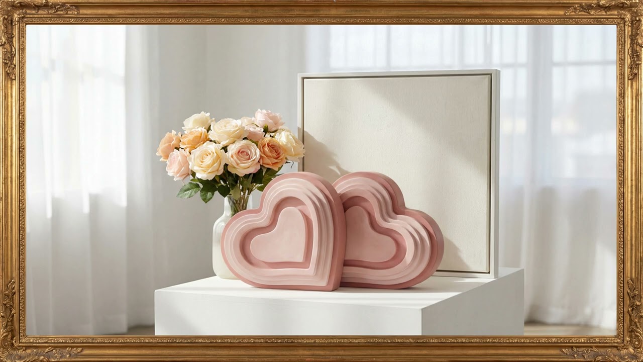The Golden Frame: Classic Art for Living Room