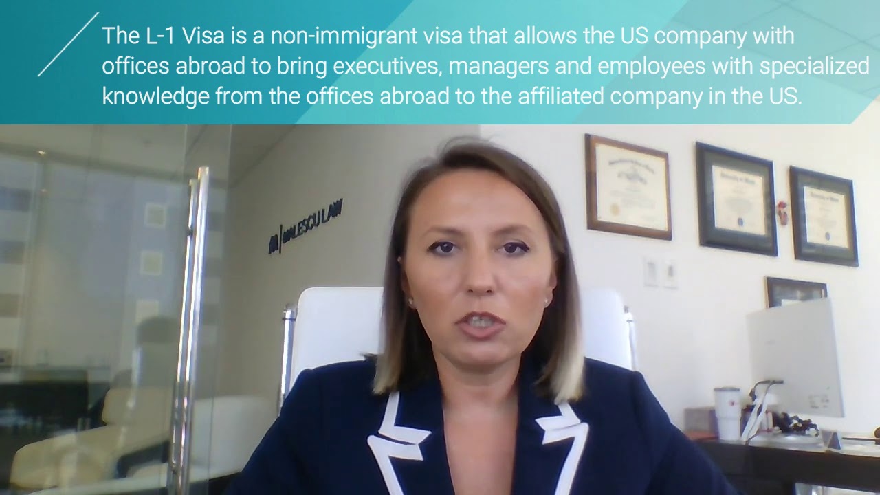 What are the benefits of L-1 Visa?