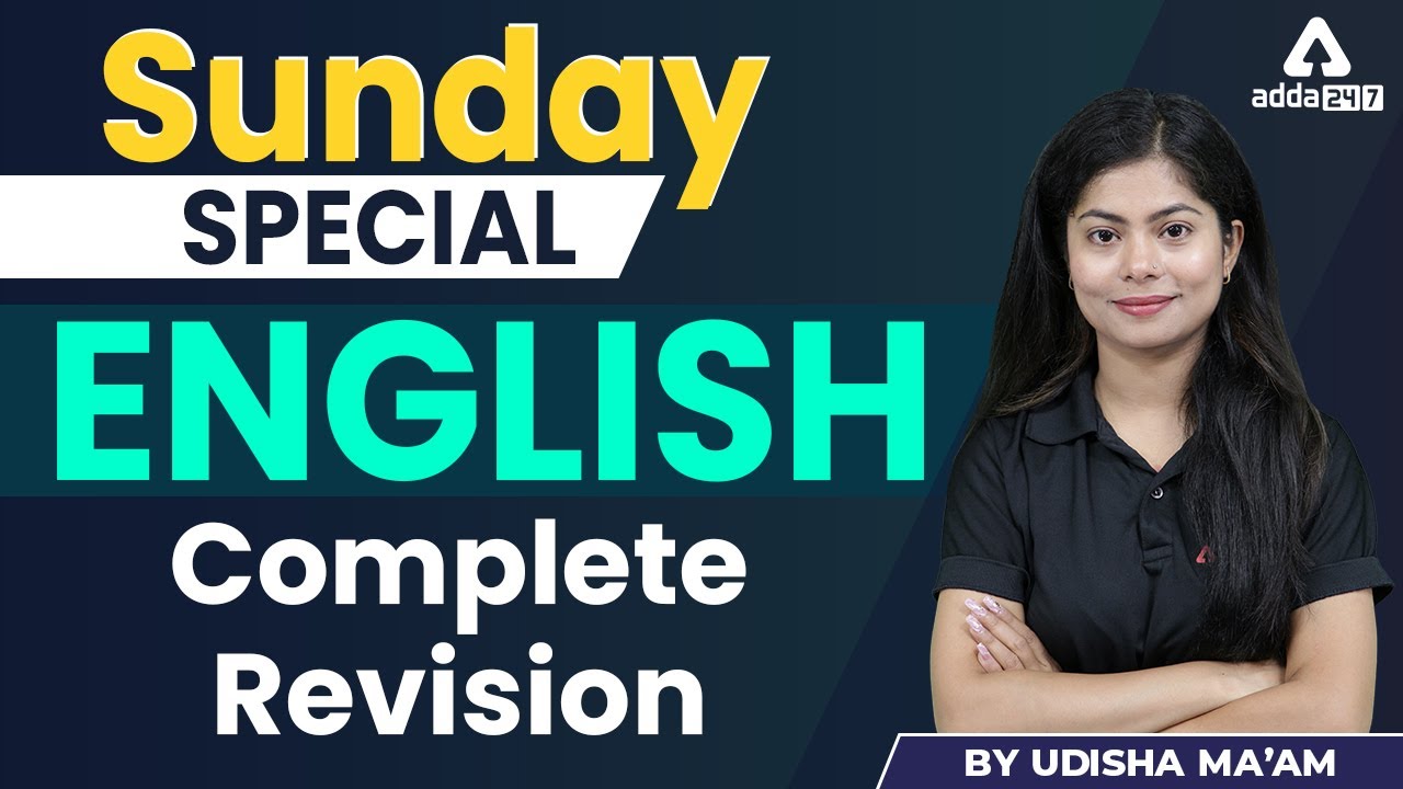 IBPS Clerk 2022 | COMPLETE REVISION | Bank Exams English by Udisha Mishra