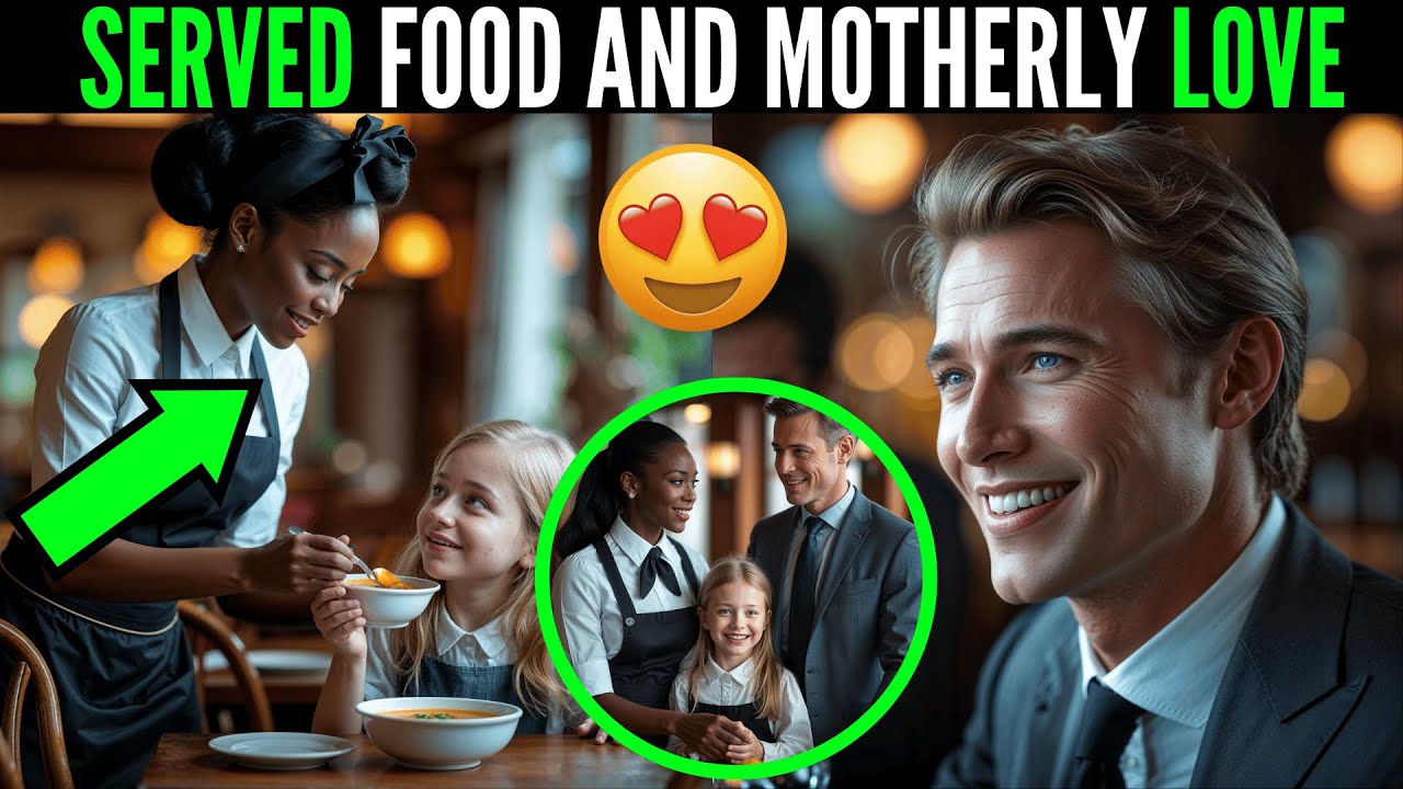 WIDOWED MILLIONAIRE FELL IN LOVE WHEN HE SAW A WAITRESS FEEDING HIS DAUGHTER AS IF SHE WERE HER OWN