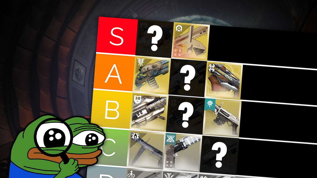 Endgame Tier List Update: The Edge of Fate Exotic Weapons