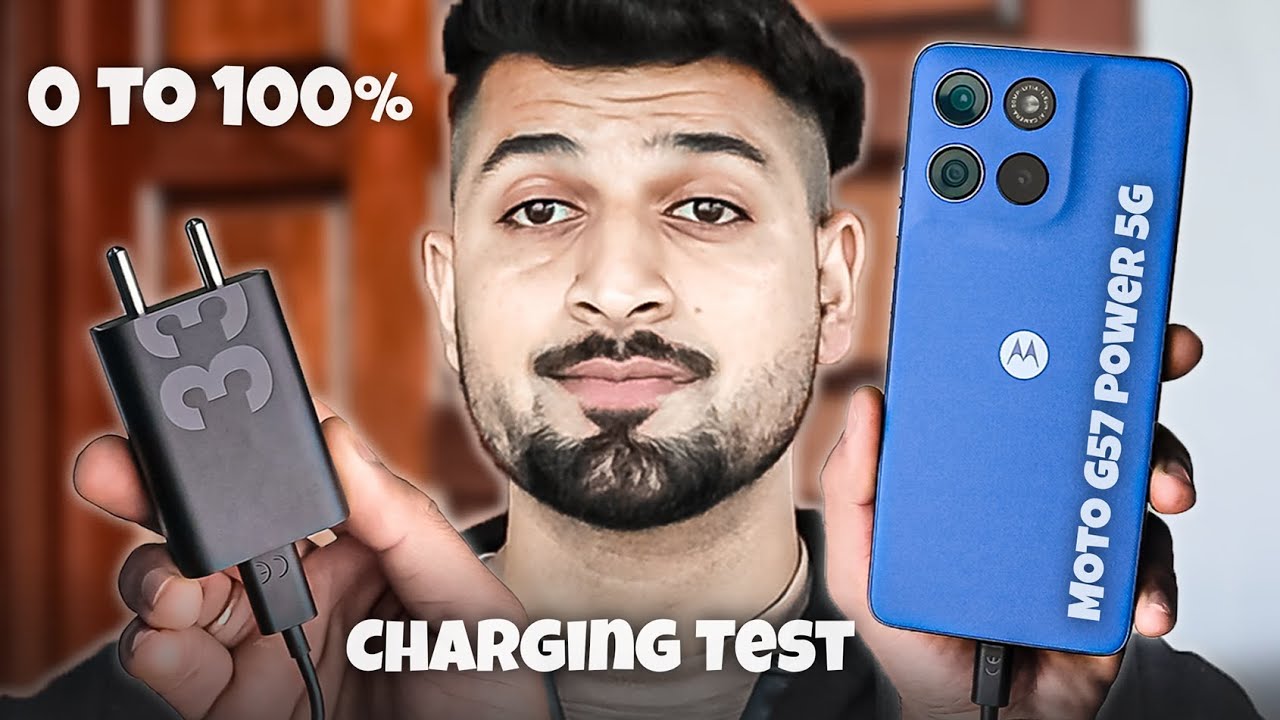 Moto G57 Power 5G Charging Test 🔋 | 33W Fast Charging 0 to 100% Time