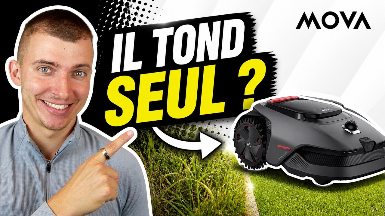 Robot tondeuse sans fil MOVA LiDAX Ultra Series:Test complet du LiDAR 360° sans câble ni RTK