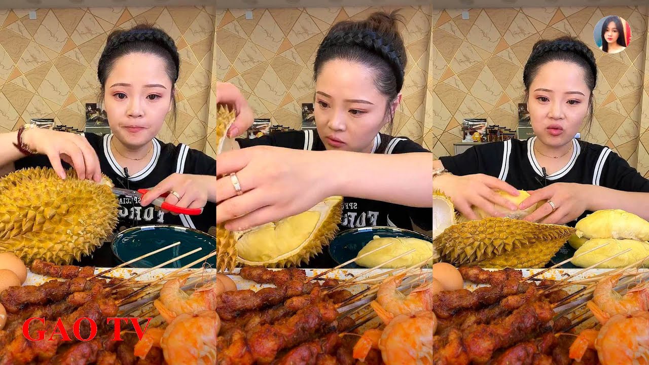 【XIAOYU GAOTV】대창 동파육 새우 족발 중국 먹방 샤오위 실시간라이브편집。EATING SHOW。N01。280722。5