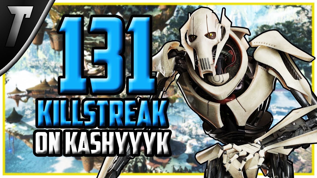 Star Wars Battlefront 2 General Grievous 131 Killstreak (Kashyyyk)