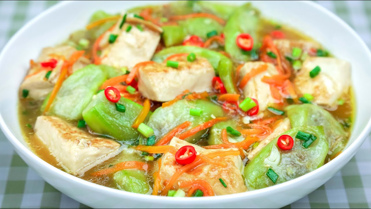 Luffa and tofu recipe | Loofah Recipe
