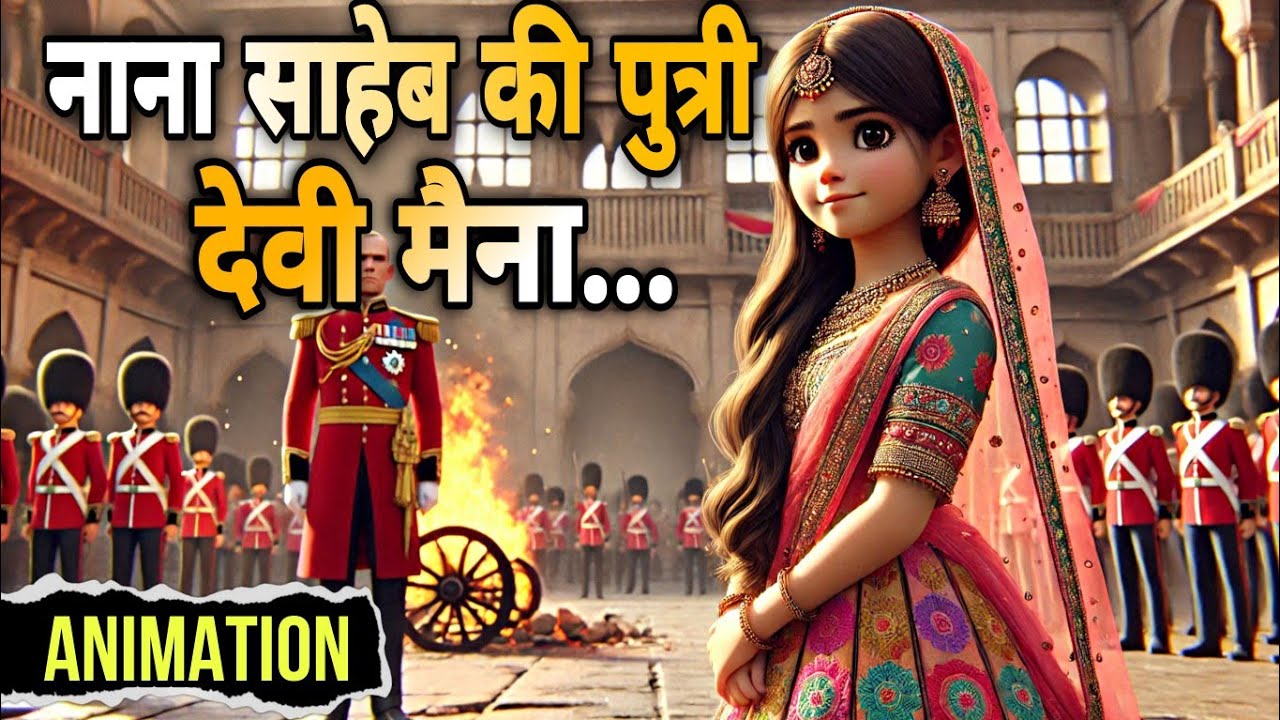 नाना साहब की पुत्री देवी मैना को भस्म कर दिया गया | nana saheb ki putri class 9 | animation #story