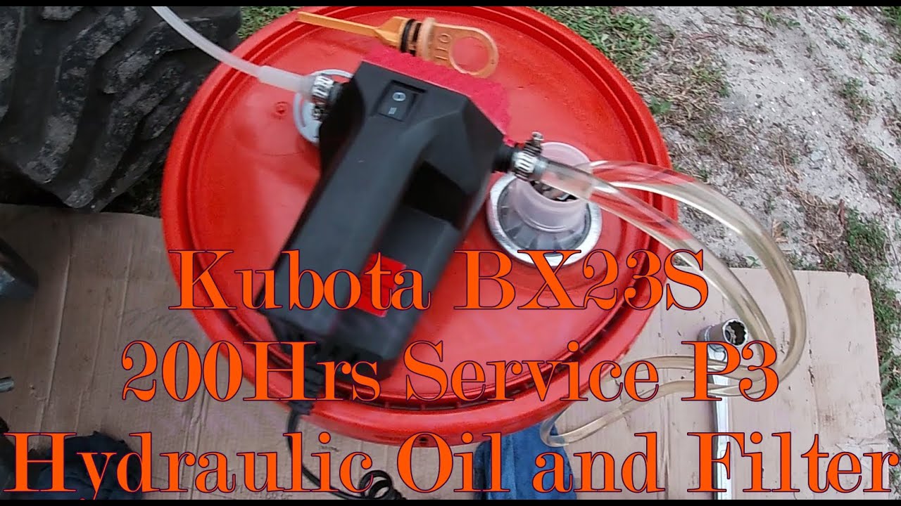 Kubota BX23S 200 Hrs Service Part 3 - Hyro Fluid